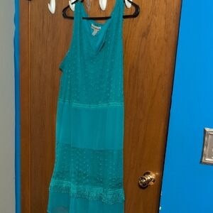 Elegant Teal Midi Dress